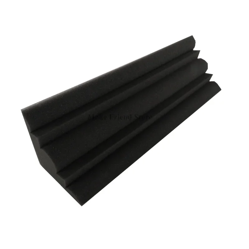 4Pcs 12 x 12 x 48 cm Acoustic Soundproof Foam Flame Retardant Bass Trap Sound Absorption Studio Corner Foam High Density soundproof foam