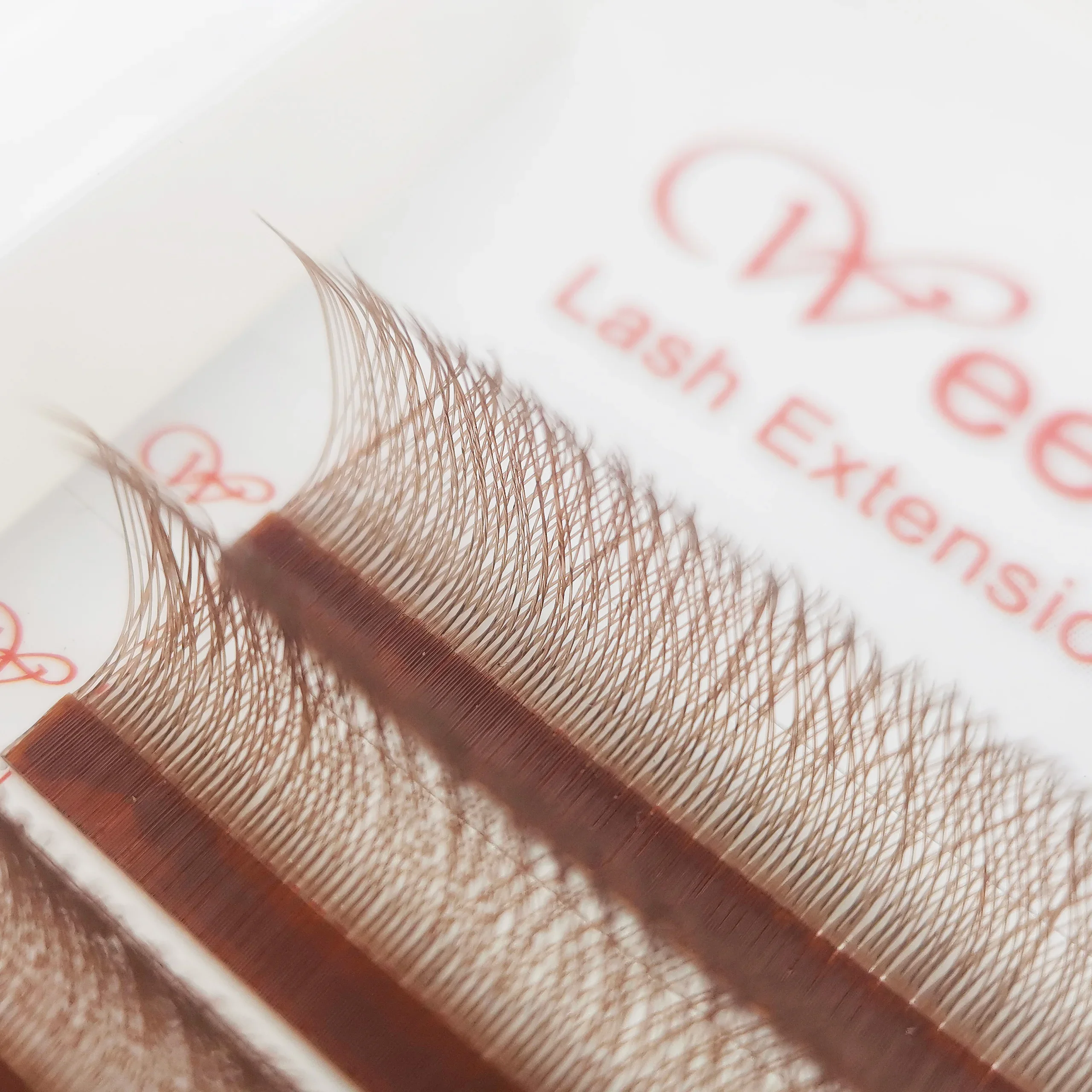 WeenWeave Brown 3D/4D/5D W Eyeashes Soft Natural Brown YY 3DW 4DW 5DW Shape Individual Lashes Exteensions