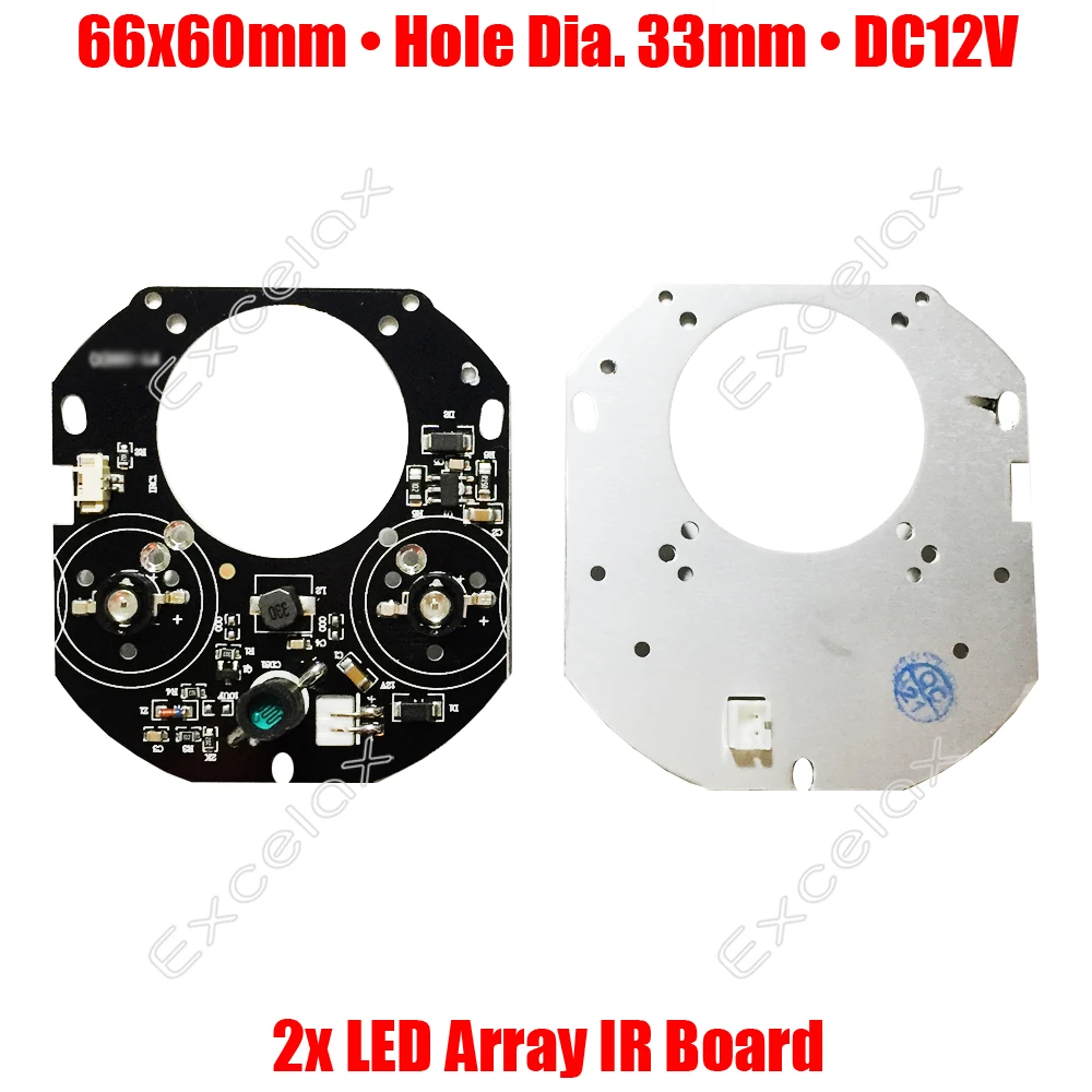 iroiro 7日中 DIY 2pcs Array LED IR 20-50M 42mil PCB Board Size 90