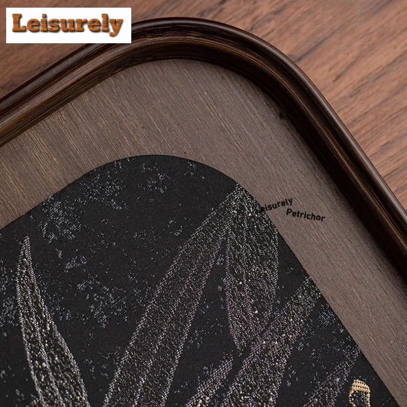 Handmade Bamboo Begonia Rectangular Tea Tray Cake Rack Coffee Storage Board Teapot Holder Dishes For Serving Tea Ceremony Gift