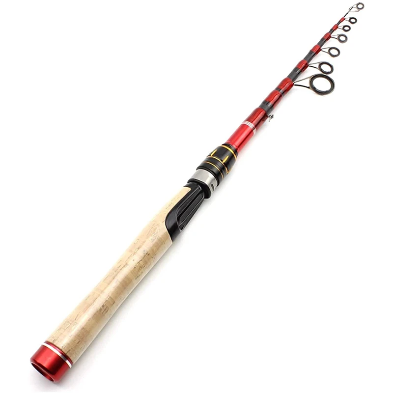 Description Picture 2 of itemHigh Quality 1.6m-2.7m Fishing Rod Carbon Fiber Lure Rod Short Travel Lightweight Rod Telescopic Super Hard Fishing Rod