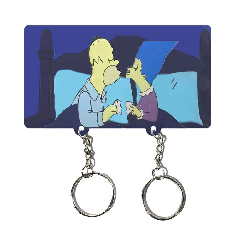 Sleek Wall-Mounted Key Holder & Decorative Keychain Hanger with Fun Pendant Design