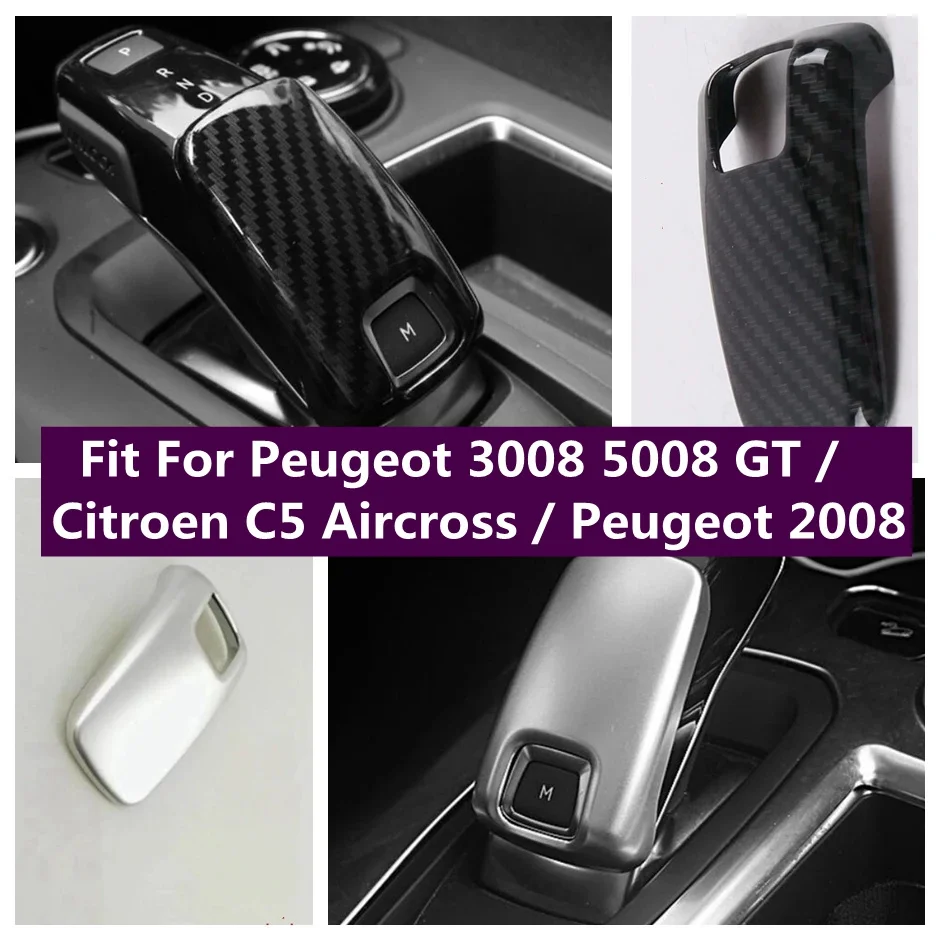 Pomello Del Cambio Copertura Della Testa Trim Per Peugeot 3008 5008 Gt 2017 - 2023 / Citroen C5 Aircross 2018 - 2023 / Peugeot 2008 2020-2023