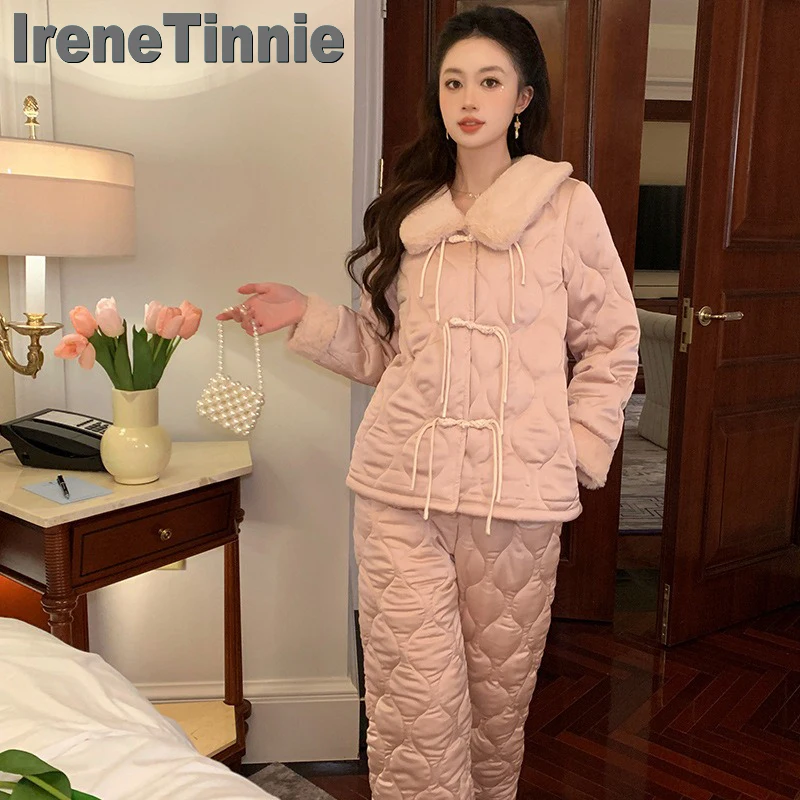 irene-tinnie-pijama-casual-de-duas-pecas-para-mulheres-lapela-de-cor-solida-top-grosso-e-calcas-roupas-de-casa-po-de-rosa-novo-inverno