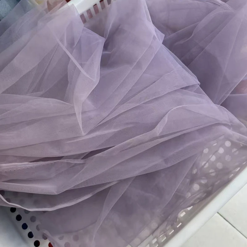 Soft Pink Blush Tulle Fabric