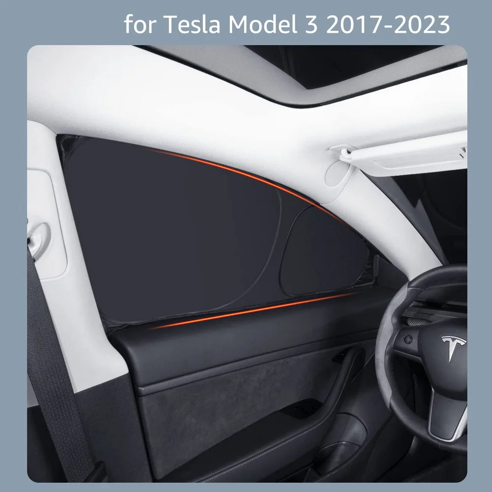 Window Sunshade Side Window Sunshade for Tesla Model Y Privacy Front Rear Windshield Window Shield Screen Sun Visor Camping