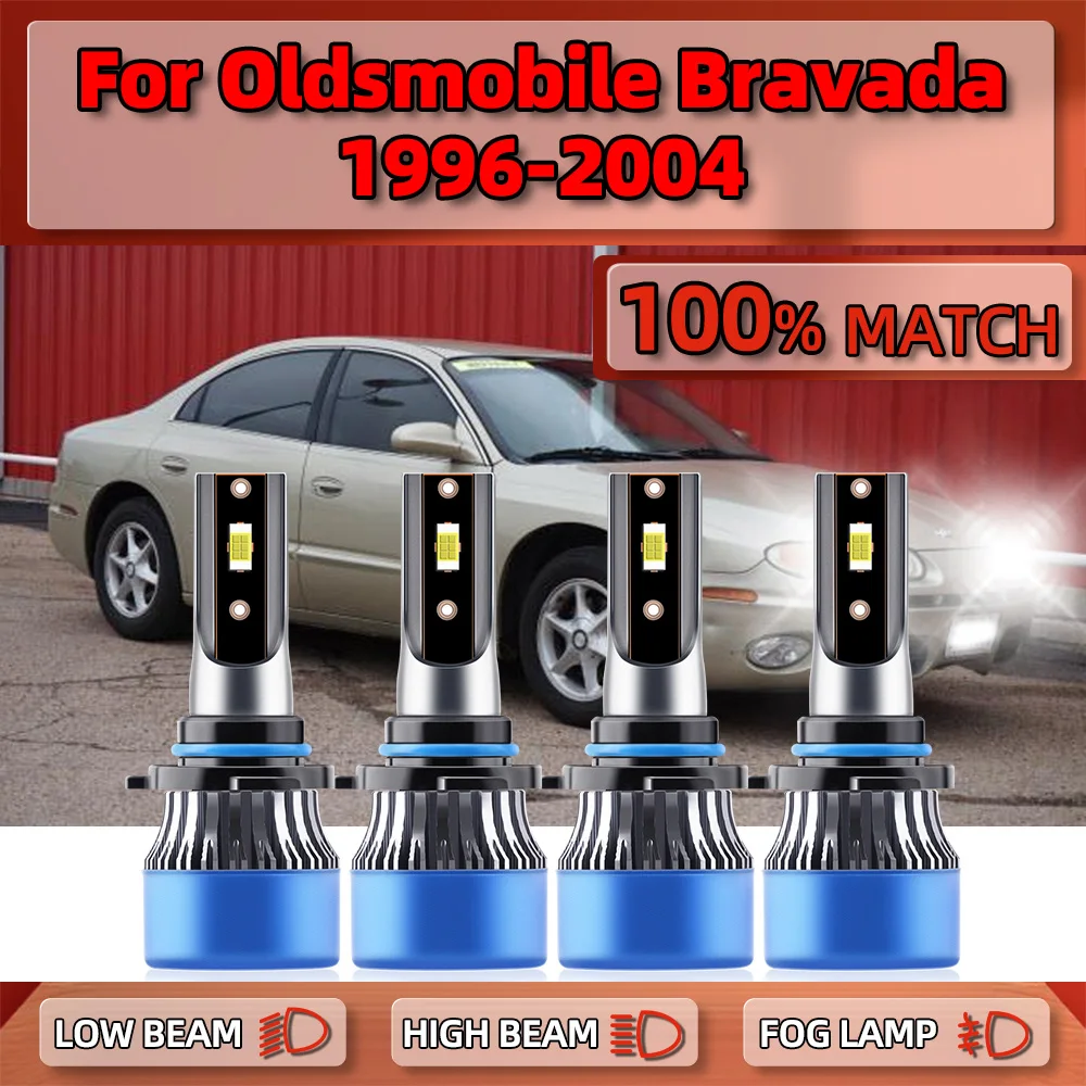 

Canbus LED Headlight Bulbs 40000LM 9005 HB3 9006 HB4 Auto Lamps 6000K 12V For Oldsmobile Bravada 1996-2000 2001 2002 2003 2004