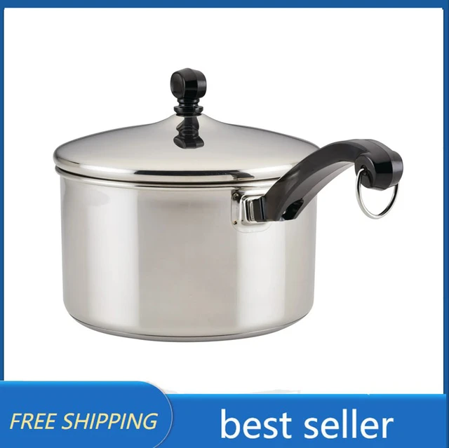 Farberware Classic Stainless Steel 4-Quart Covered Saucepot