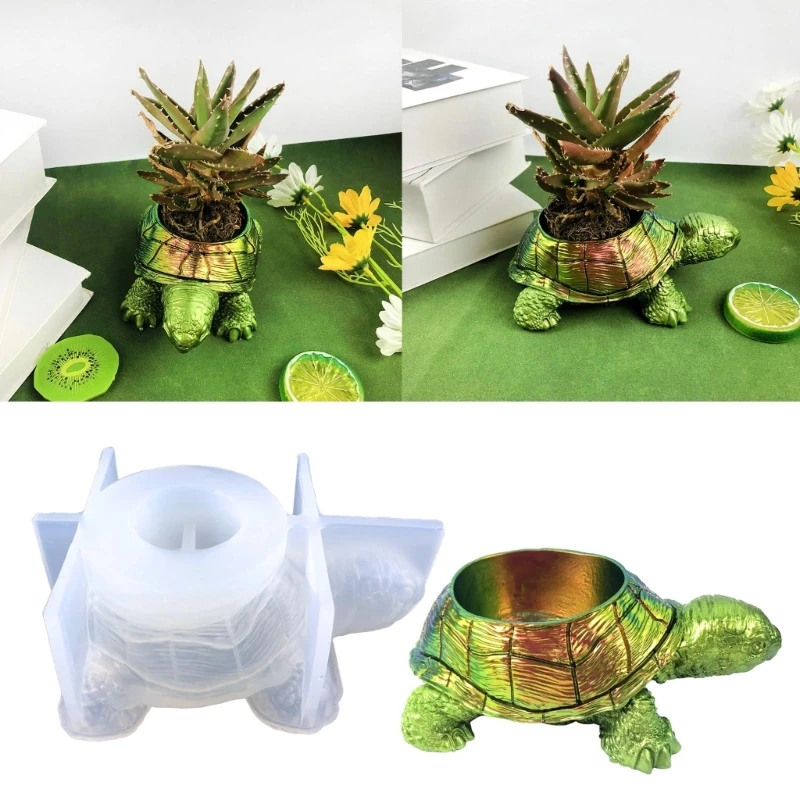

Flowerpot Dish Storage Mold Trinkets- Tray Tool DIY Home Decor Handmade Mold DropShip