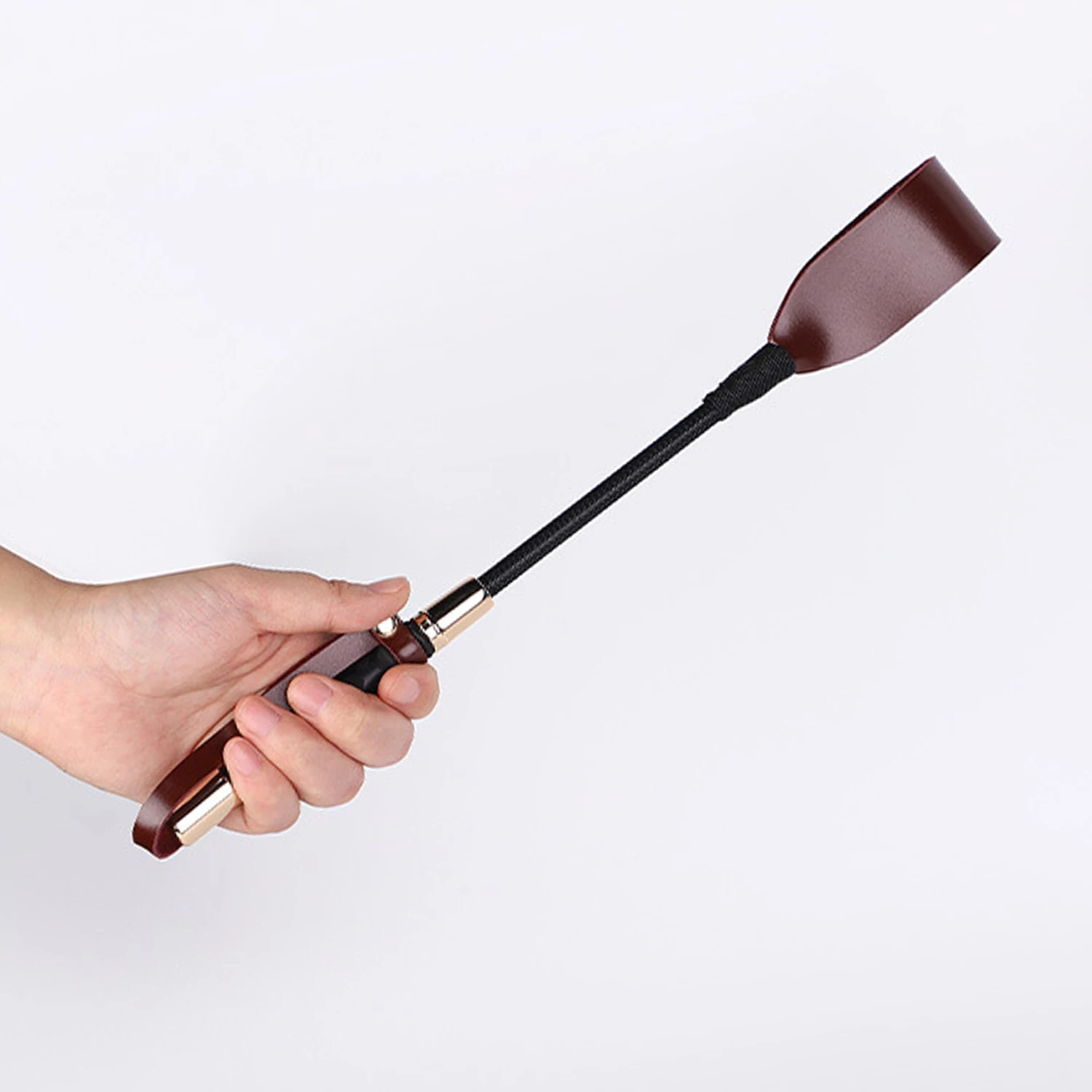 Riding Crop PU Leather Whip Premium Quality Wine Red Leather Crops Equestrianism Horse Whips 6