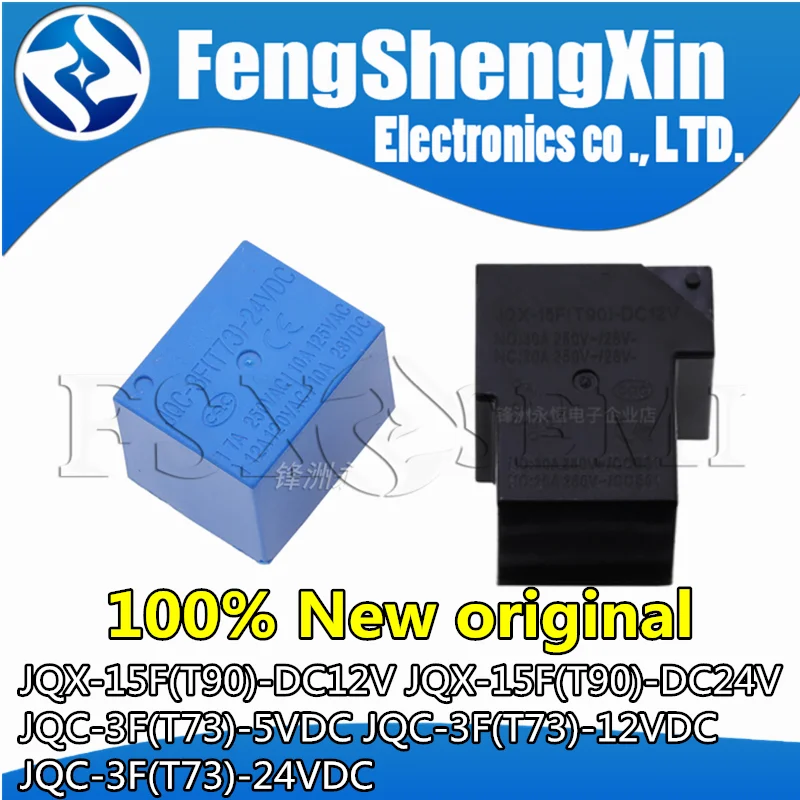 10db JQX-15F(T90)-DC12V JQX-15F(T90)-DC24V JQC-3F(T73)-5VDC JQC-3F(T73)-12VDC JQC-3F(T73)-24VDC Lovat vált