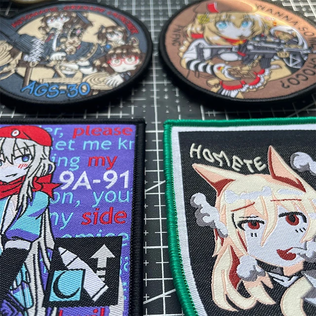 Girls Frontline Patches for Clothing Embroidery Anime Patch Gun Girl  Tactical Badges on Backpack Hook Loop Military Armband - AliExpress