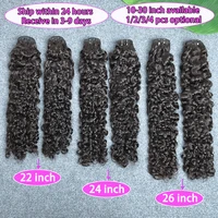 Paquets de cheveux humains bouclés birmans # Extensions de tissage de cheveux vierges bruts ondulés de couleur naturelle 1B, cheveux 100% naturels bouclés et rebondissants pour femmes 6