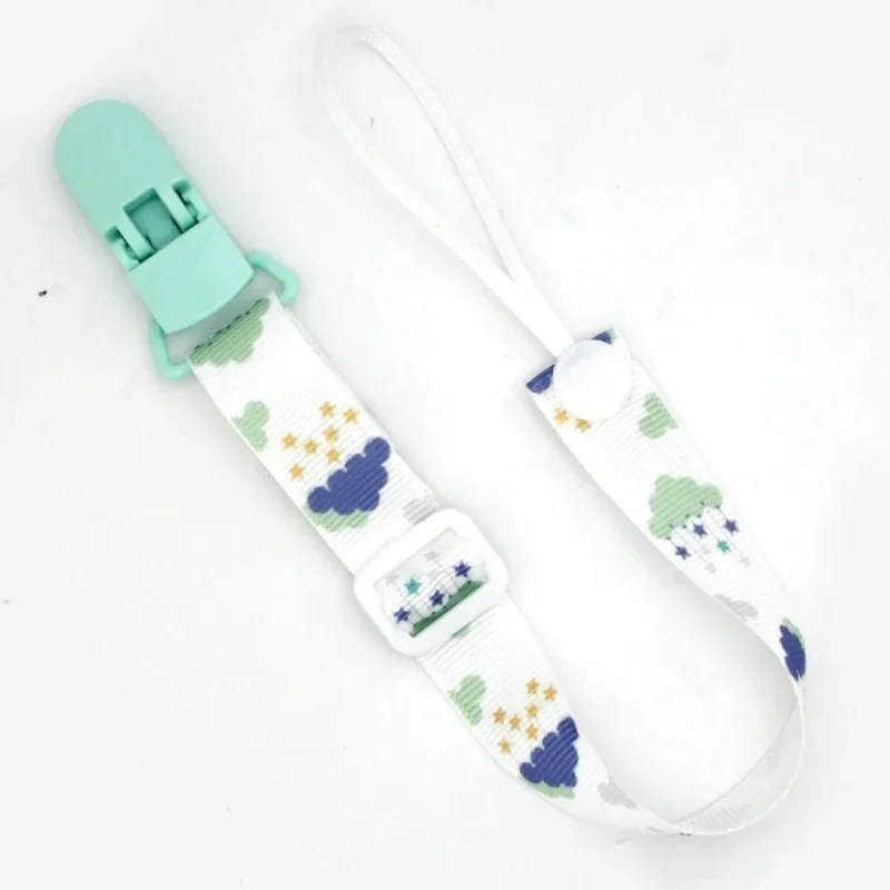 Fixed Button Baby Pacifier Clips Chain Ribbon Dummy Soother Holder Chains Adjustable Buckle Strap for Pacifier Baby Feeding Gift pacifier clip,pacifier chain,pacifier accessories