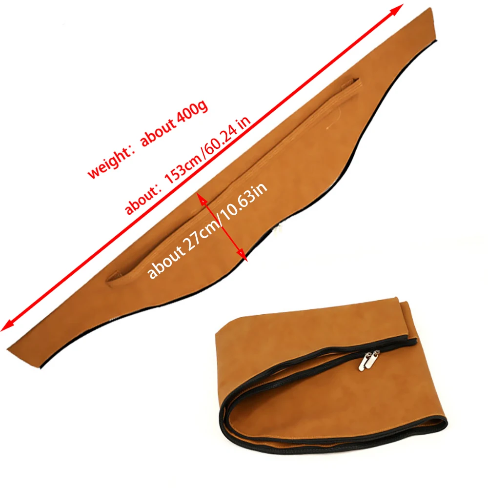 1PC Archery Recurve Bow Bag Case Pocket Soft Leather Archery Hunting Traditional Bow and Arrow Quiver Bag Carry 5