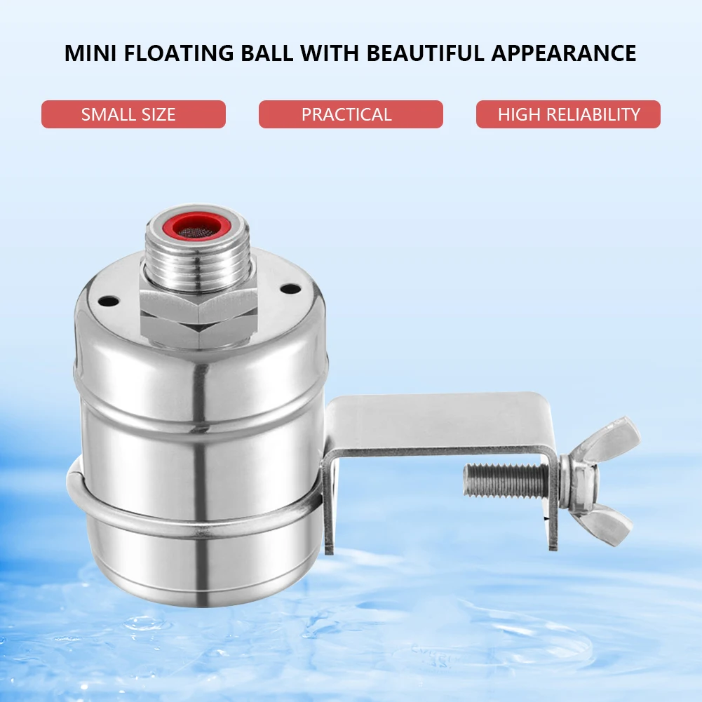Description Picture 5 of item304 Stainless Steel Float Valve Fully Automatic 1/2 Inch Ball Valve Mini Water Level Control Float Valve for Water Tanks