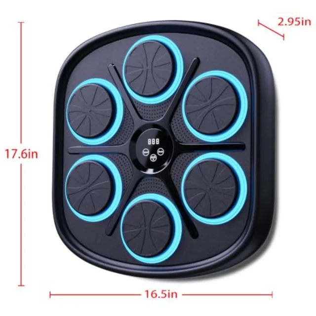 Wall Mounted Music Boxing Machine for Adult with Bluetooth Connectivity Smart Interactive Punching Trainer Featuring 9 Training 2