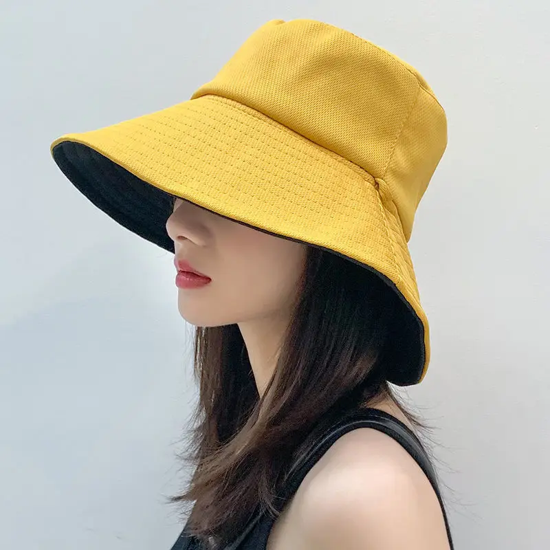 Chapeau Seau Marguerite Double Face + Manches - 56-58 Cm, Polycoton, Protection UV, Blanc/beige