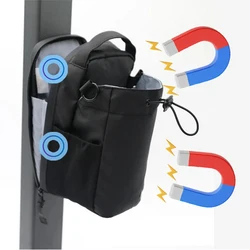 Magnetic Gym Bag with Large Capacity and Portable Phone & Water Bottle Pockets (2 magnet)