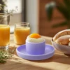 1PC Food Grade Silicone Baby Egg Holder & Boiled Egg Tray - Portable Toddler Tableware Non-Slip Weaning Training Cup Baby Stuff 3