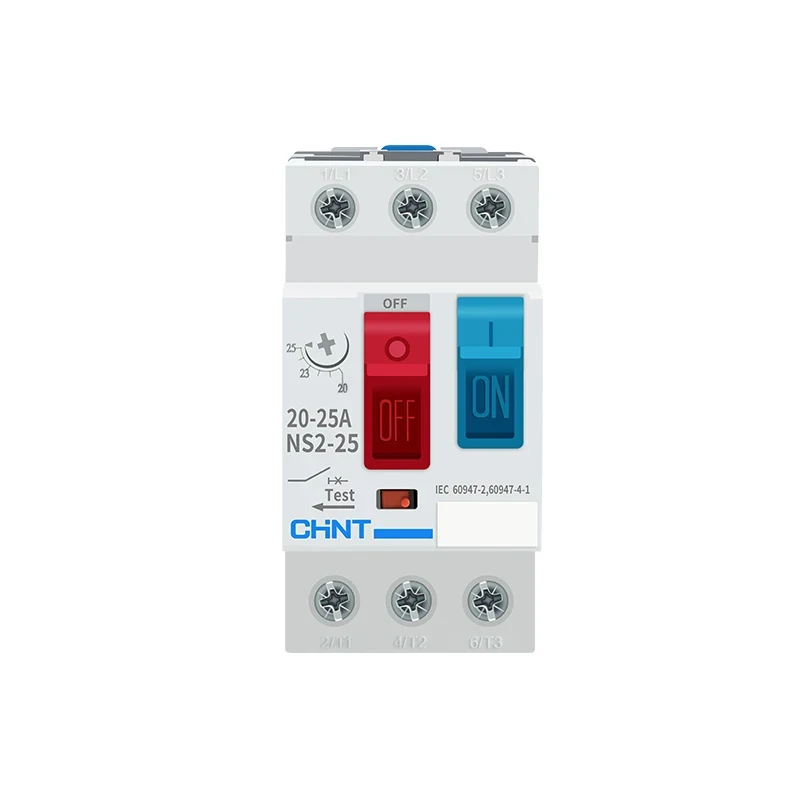 친트 NS2-25 모터 과부하 단락 보호 회로 차단기 모터 스타터 NS2-25 0.1..