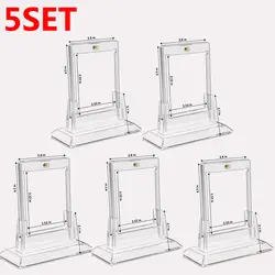 Magnetic Hard Plastic Trading Card Protector and Display Case Set (5set)