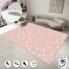 Pentagram Living Room Carpet Nordic Geometric Home Floor Mat Washable Bedroom Rug Cute Star Children's Crawling Non-slip Carpets 1