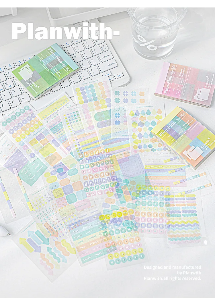 Muilti-Functional Stickers&Memo Note Pad Book Journal Scrapbook Mark Sticker School Stationery