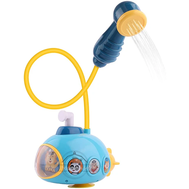 Juguetes bañera con succiones PVC, para niños +18 meses, rociador agua,  desarrollo cognitivo