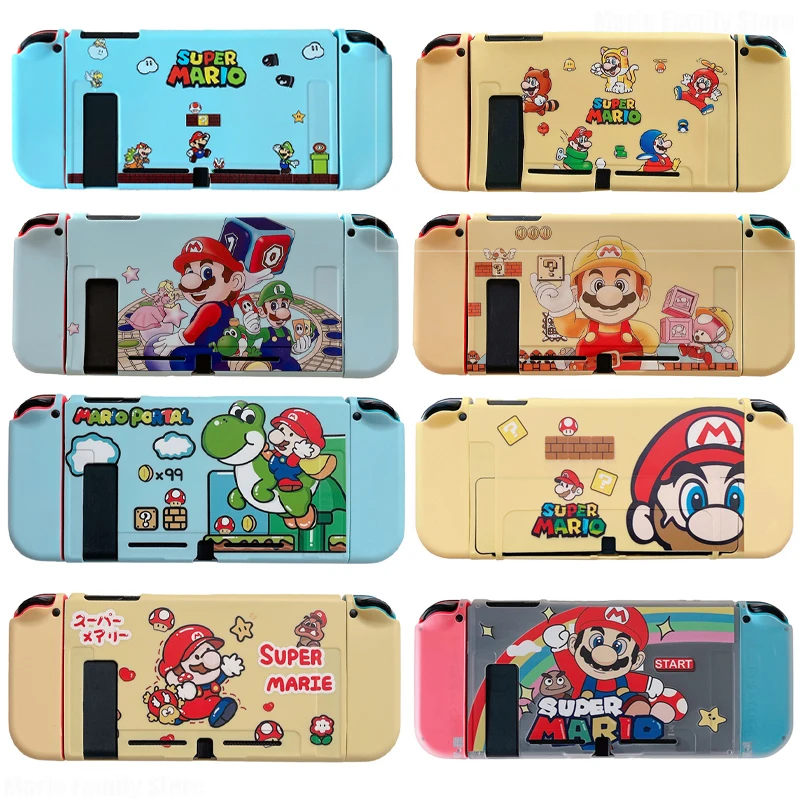 Custodia Protettiva Super Mario Switch Per Nintendo Switch Ns Anime Oled Joy-Con Controller All-Inclusive Cover Switch Accessori