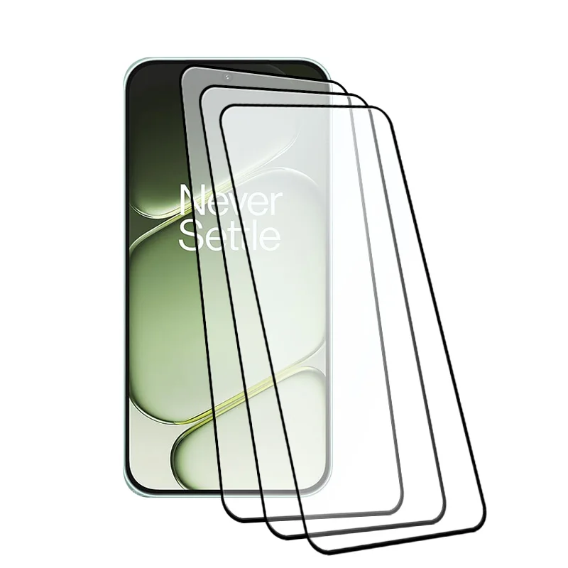 Tempered Glass Screen Protector with Anti-Scratch Front Cover and Soft Fiber Lens Film