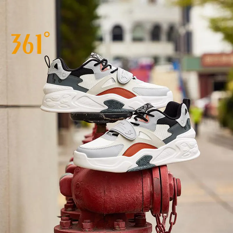 

361 Degrees Men Low Top Skateboarding Shoes Wear-Resistant Retro All-Match Height Increase Casual Skate Male Sneakers 672336607