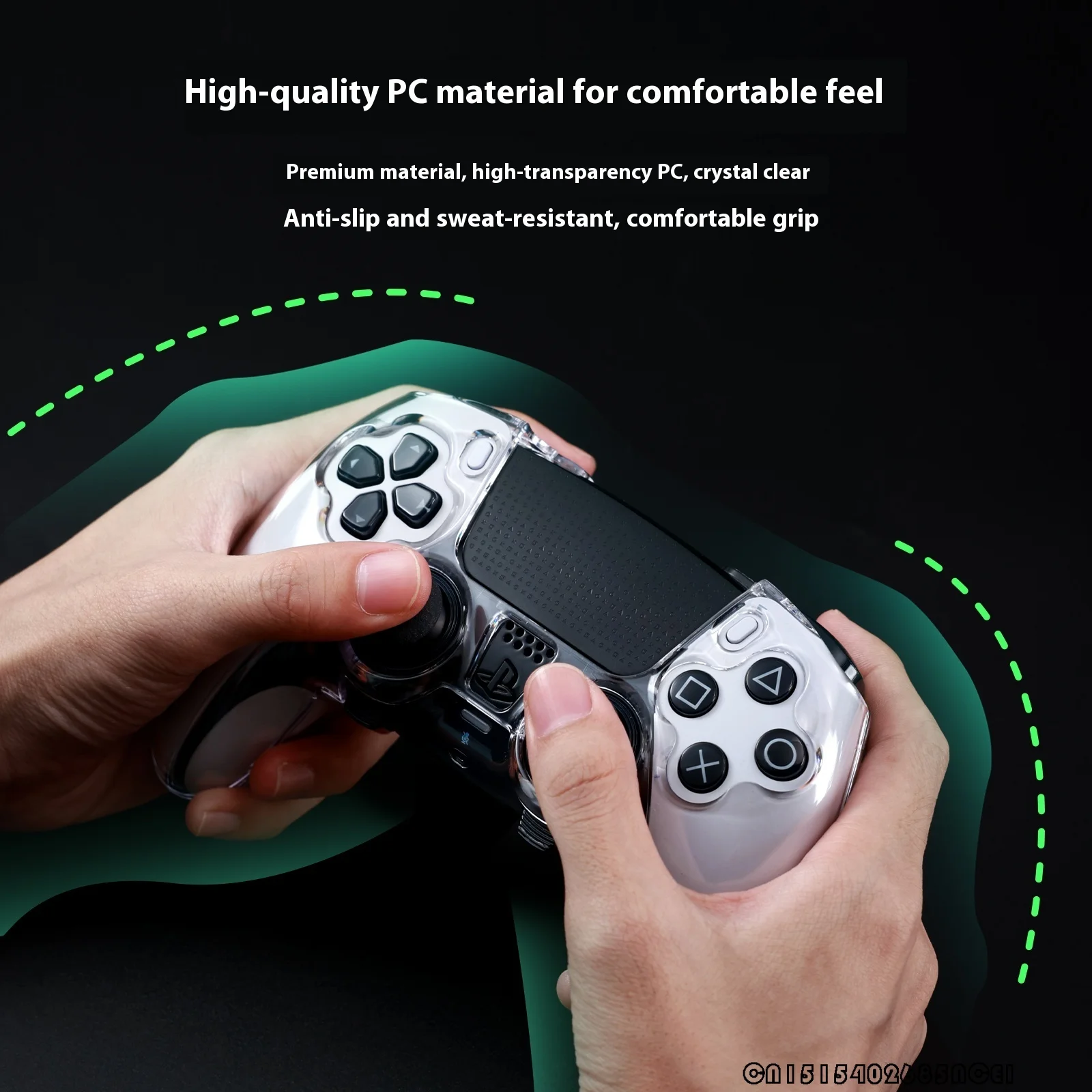 Crystal Hard Protective Case for DualSense Edge Elite Gaming Controller