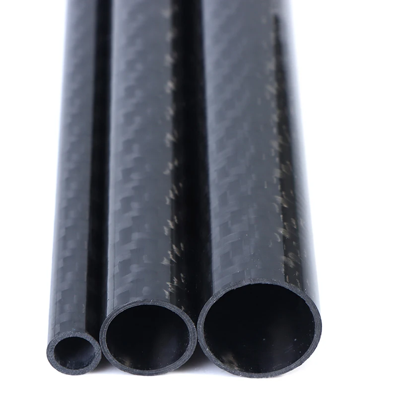 1pcs Carbon Fiber Tube Length 500mm Diameter 8-18mm For RC Model Airplane