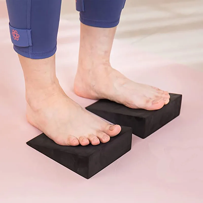 Calf Stretcher Slant Board Yoga Foam Wedge Squat Wedge EVA Yoga Block Incline Calf Extender Foot Stretcher For Feet Fitness