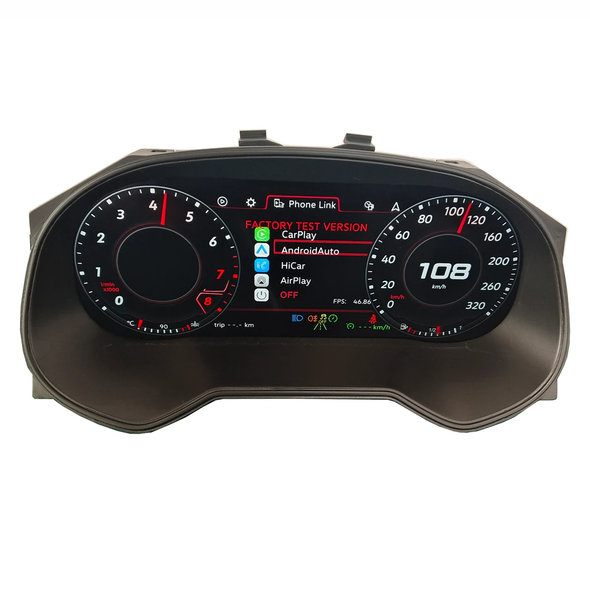 Medidor Carplay para SEAT Leon 5F 2013-2018 Panel de tablero Digital velocímetro cabina Virtual odómetro HDMI grupo de instrumentos 4
