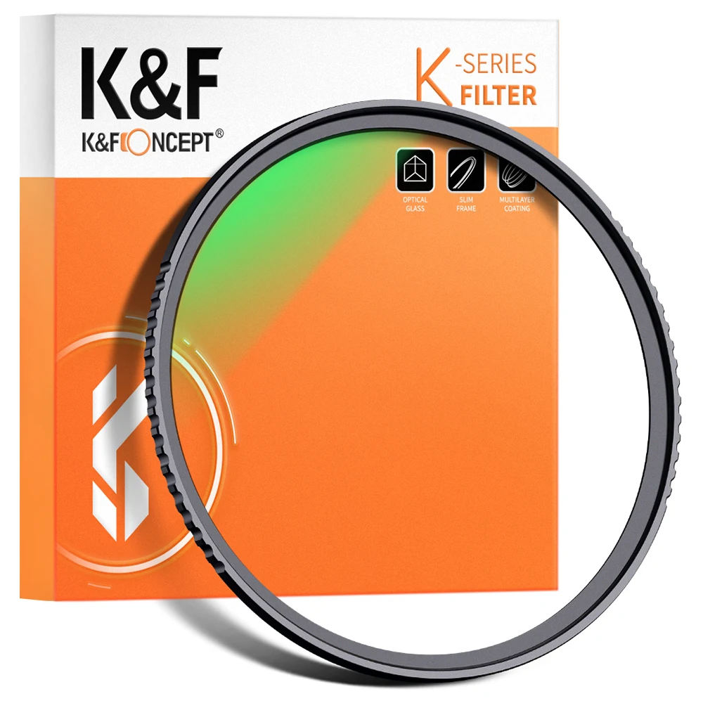 K&F Concept 49mm 58mm 67mm 72mm 77mm 82mm Nano K Series MCUV Filter Ultra Slim Optics Filter with 18 Multi Coated Protection