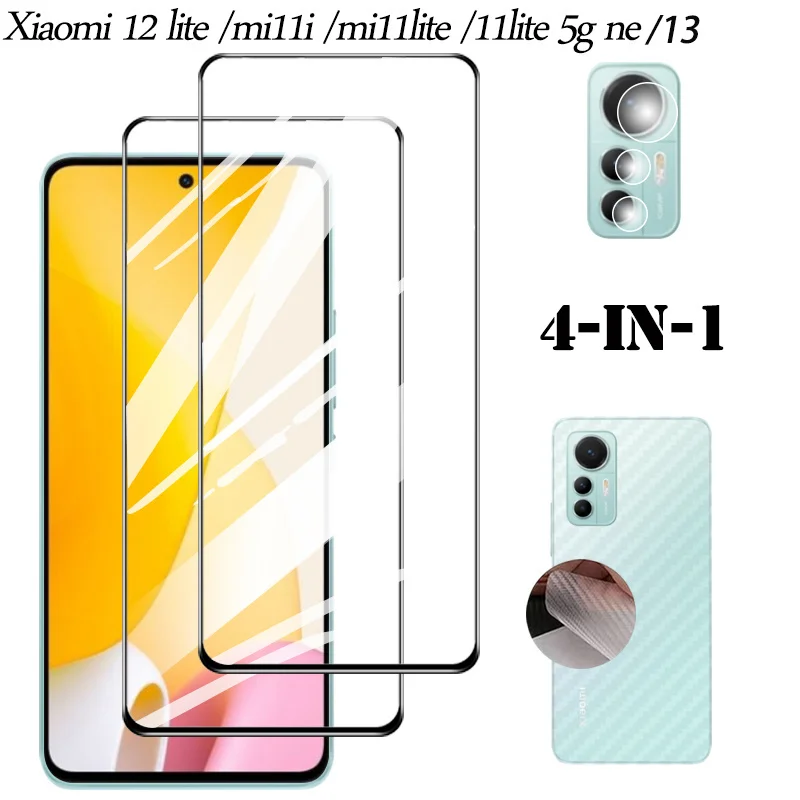 Per Xiaomi 13 Vetro Temperato Protettivo Per Xiaomi 12 Lite Pellicola Per Fotocamera Mi 11 Lite 12Lite Mi11I Xiaomi 12 Lite 5G Protezione Dello Scherm