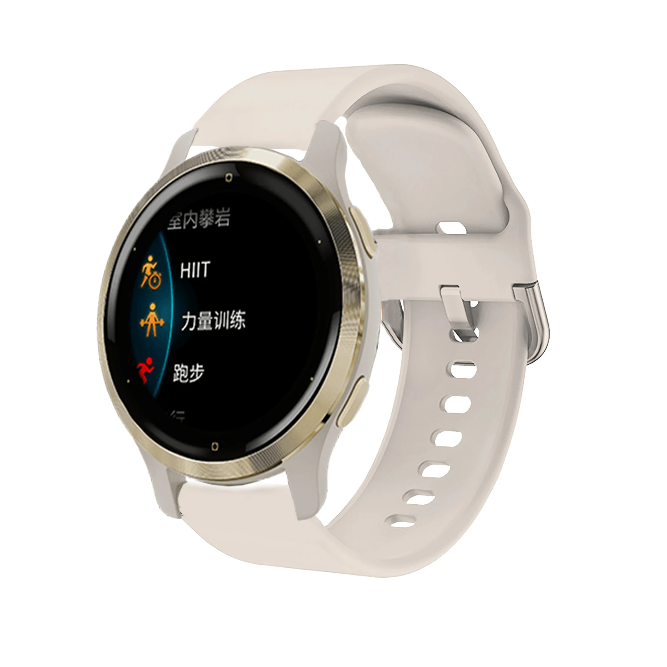 Colorful Lightweight Rubber Watchstrap with Buckle