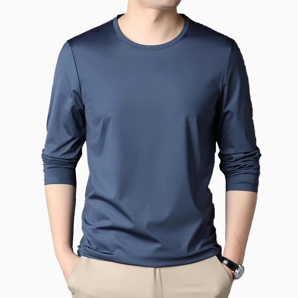 Camiseta Manga Larga Cuello V Blanca En Tela Gamuza 100% Algodón