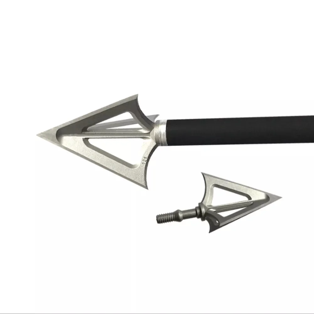 Hunting Broadheads 100/125 Grain Stainless Steel 3-Blade Integral Forming Tips 3pc 6pc