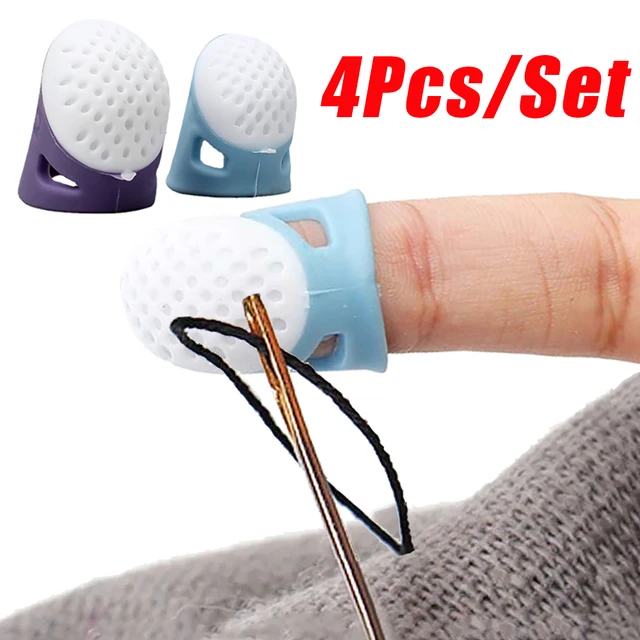 Finger Protector Silicone Office  Silicone Sewing Accessories - 4pcs  Finger - Aliexpress