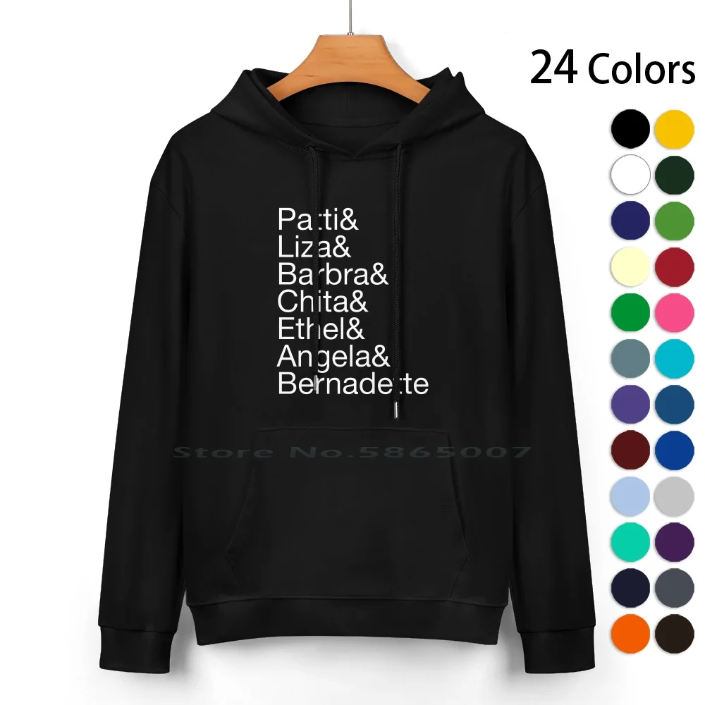

Broadway Divas ( White ) Pure Cotton Hoodie Sweater 24 Colors Broadway Musicals Musical Theatre Patti Lupone Bernadette Peters