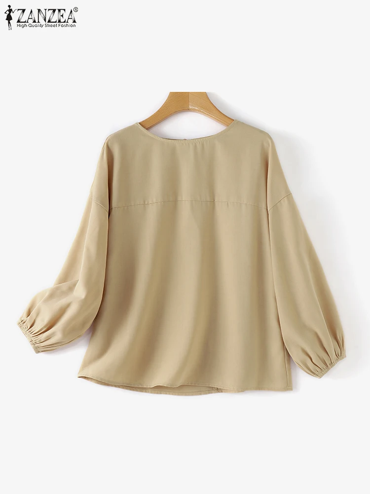 ZANZEA   3/4   콺, ġũ 混  , ѱ ָ ǽ  콺, 2024  м