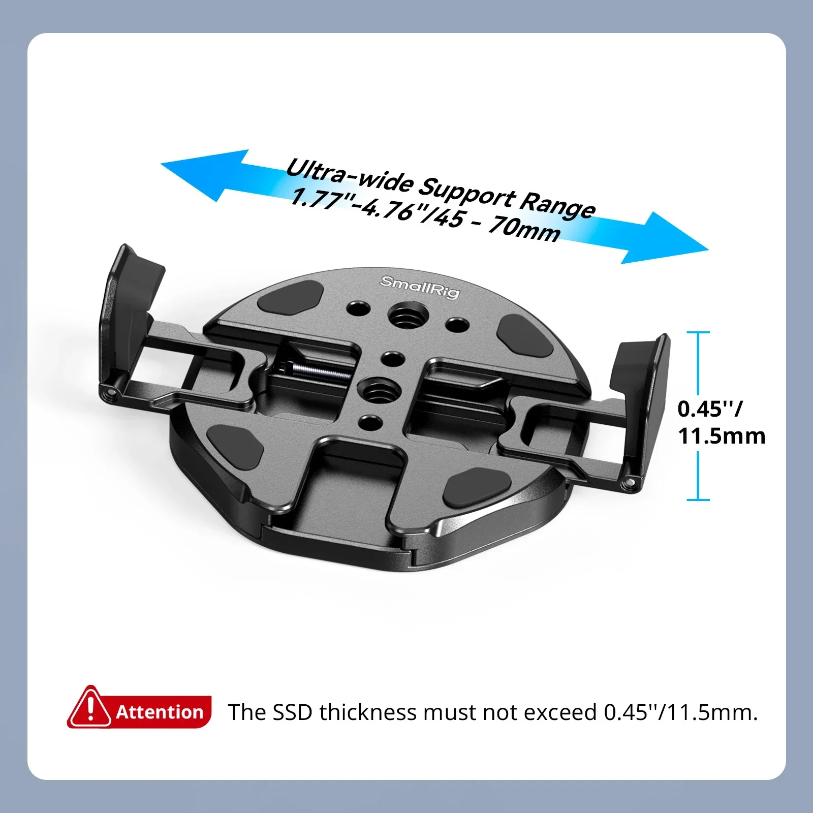 SmallRig Magnetic SSD Holder for MagSafe, Attachable Phone Clamp for External SS