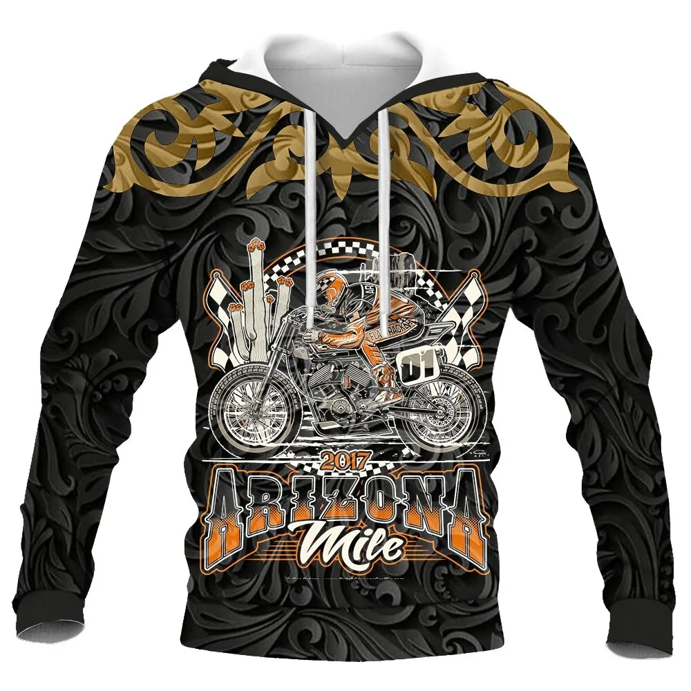 thumbnail image 1 of Sudadera con capucha de moda informal para hombre con estampado 3D de calavera y motocicleta de gran oferta de primavera y otoño, sudadera de gran tamaño estilo Harajuku callejero, 1 of 4