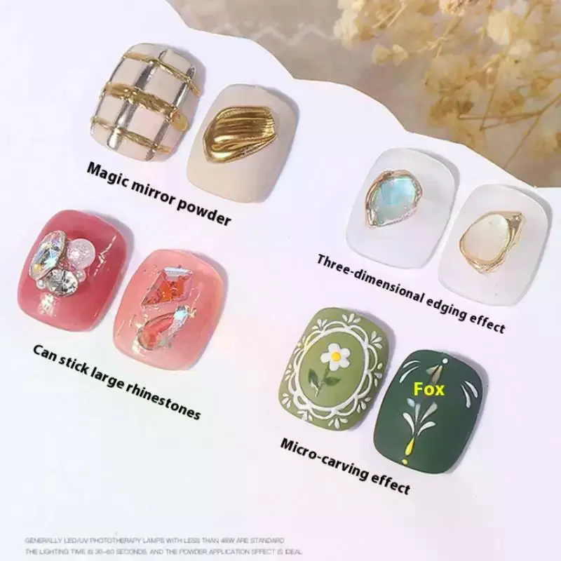 Magic Mirror Nails Modeling Gel Semi-solid UV LED 3D Modeling Carving Glue Durable Manicure Art Nail Salon Decoration Tools