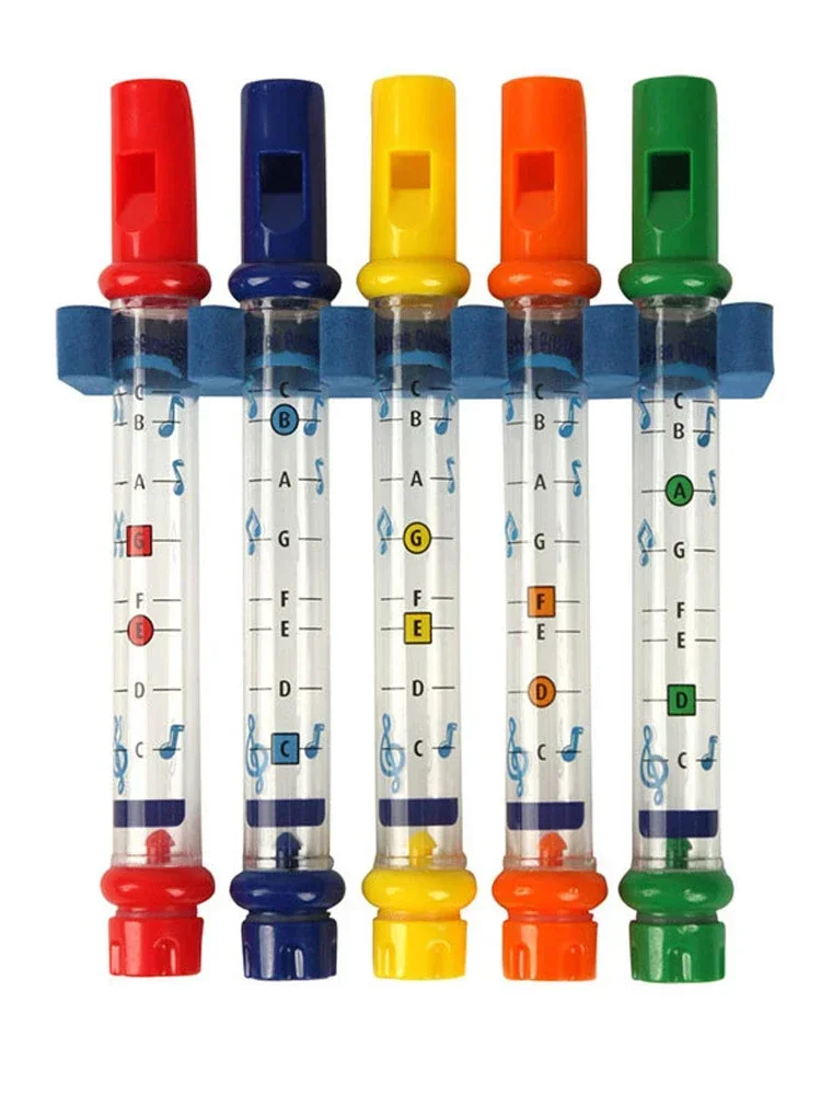 5pcs/set Kids Colorful Water Flutes Bath Tub Tunes Toys Fun Playing Musical Sounds Children Musical Toys for Bath Kids Gift 4