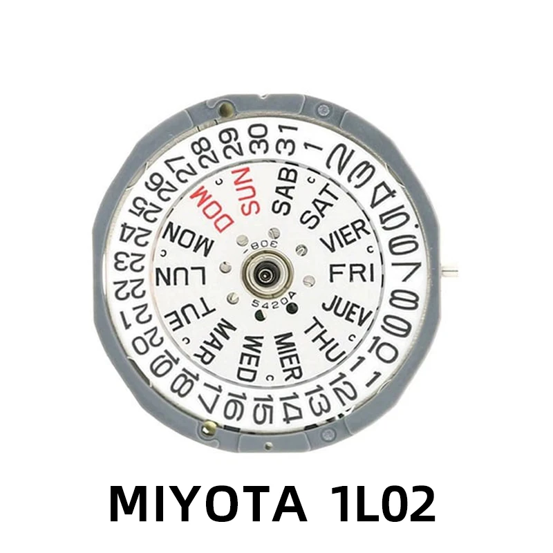 

Часы наручные MIYOTA 1L02 автоматические, кварцевый механизм, золотистый, с 3 стрелками, Часовые аксессуары, дата 3:00, Япония, оригинал, 1002A