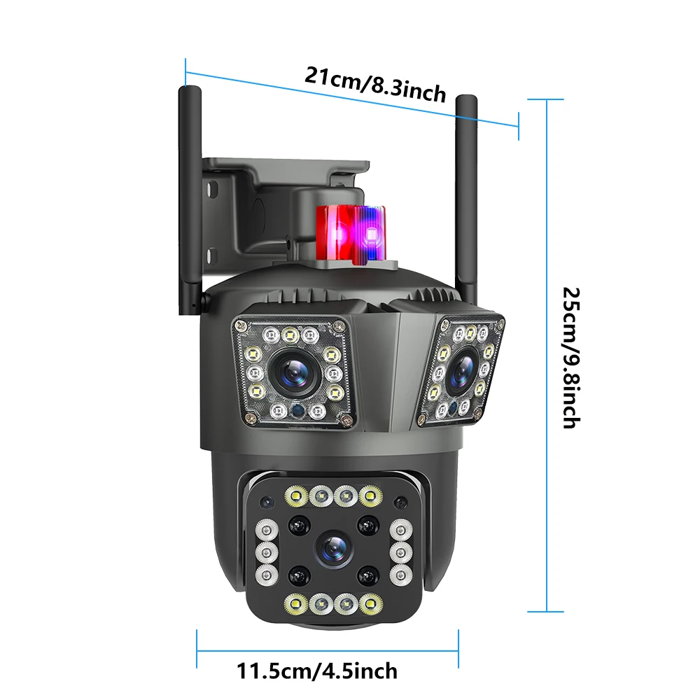 9MP Wireless Outdoor Security Camera with AI Tracking